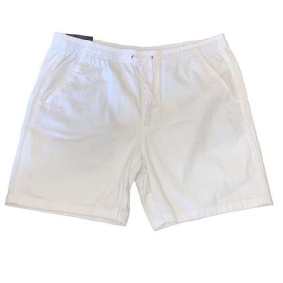 Jachs Mens White Pull On Dock Shorts NWT - Picture 1 of 5